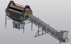 Барабанный грохот (ГБ) представляет собой промышленное оборудование для сортировки сыпучих материалов по величине частиц.