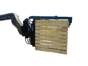 Опрокидыватель ящиков – специализированное навесное оборудование для телескопических и вилочных погрузчиков, предназначенное для быстрой и безопасной выгрузки содержимого контейнеров